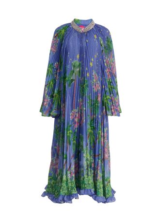 Earth printed midi dress