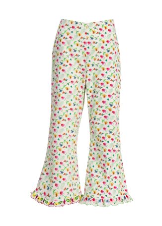 Vela floral-print stretch-cotton trousers