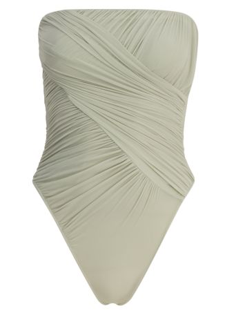 Alondra green ruched swimsuit