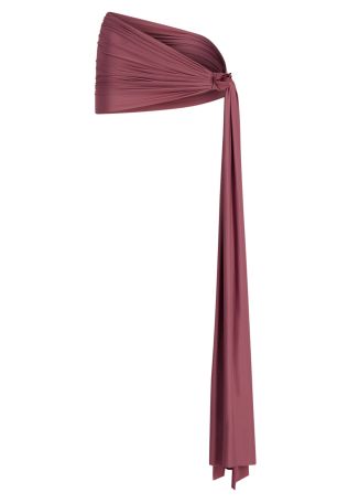 Pestagua purple floral-embellished stretch-jersey pareo