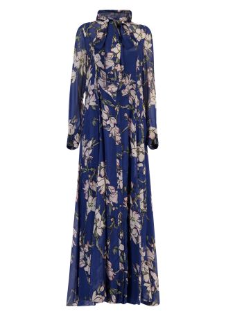 Lilith floral-print silk-blend maxi dress