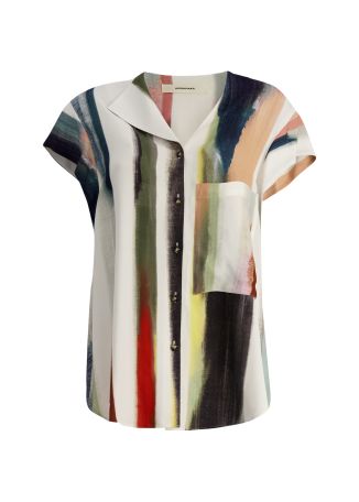 Empty striped rayon shirt