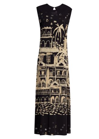 Cardinal printed stretch-jersey maxi dress