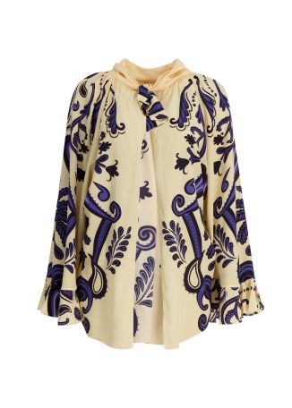 Ritmo sol printed silk top