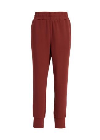 The Slim Cuff brown stretch-jersey sweatpants