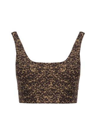 Cori logo-print stretch-jersey bra top