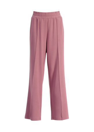 The Wide Leg purple stretch-jersey trousers