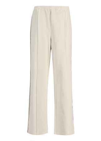 Hamsa Milou white embroidered cotton-blend track pants