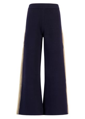 Cosmo Freya stripe-detail cotton-blend track pants