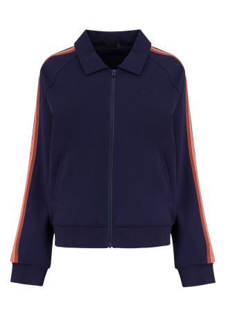 Ananda Pari stripe-detail track jacket