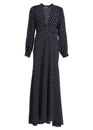 Emory polka dot silk maxi dress