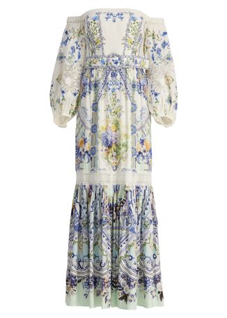 My Homespun printed linen-blend maxi dress