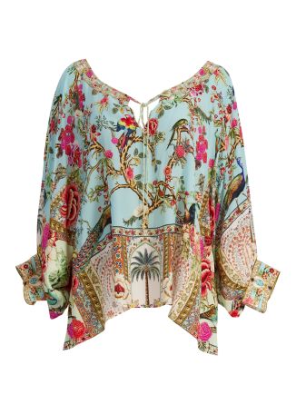 Sultans And Queens printed silk blouse