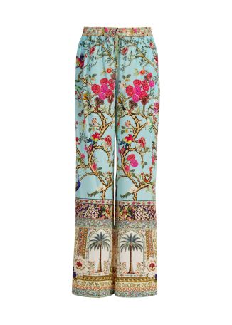 Sultans And Queens printed silk trousers