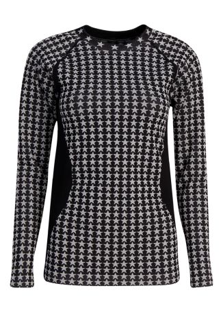 Starlet star-jacquard stretch-knit ski top