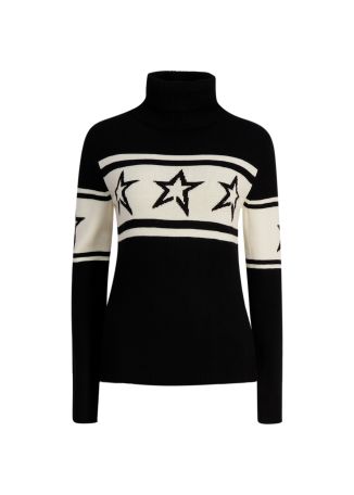 Chopper star-intarsia wool ski top