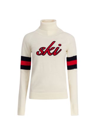 Neve intarsia-knit wool ski top