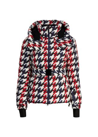 Candice houndstooth parka jacket