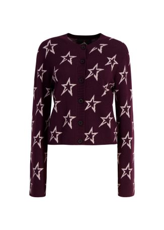 Chalet star-intarsia wool cardigan