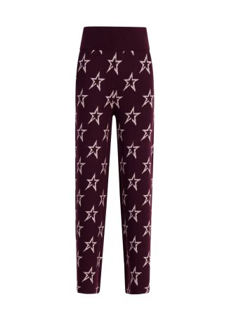 Chalet star-intarsia wool trousers