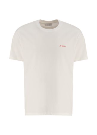 Popincourt white embroidered cotton t-shirt