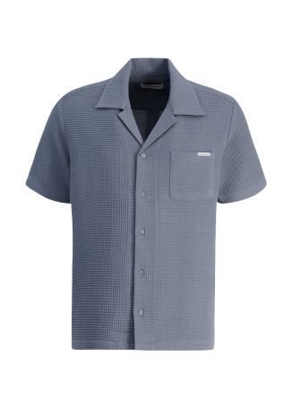 Germain grey textured cotton shirt