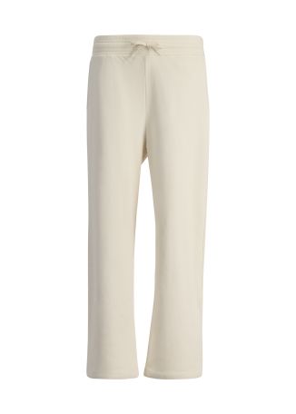 Largeau beige logo-embroidered cotton jogging trousers