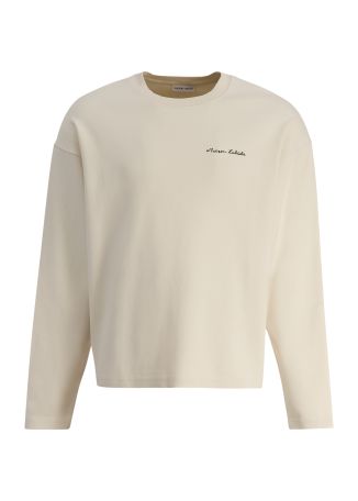 Plichon beige logo-embroidered cotton sweatshirt
