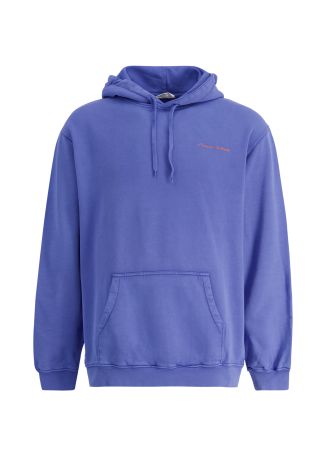 Reaumur blue hooded cotton sweatshirt