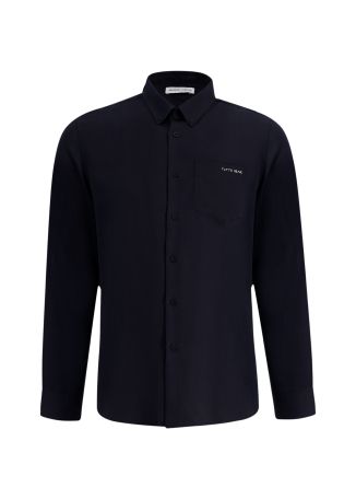 Tombelle blue embroidered shirt