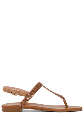 Judy crystal-embellished leather sandals