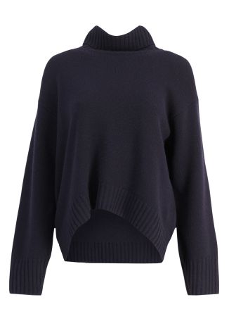 Navy cashmere jumper