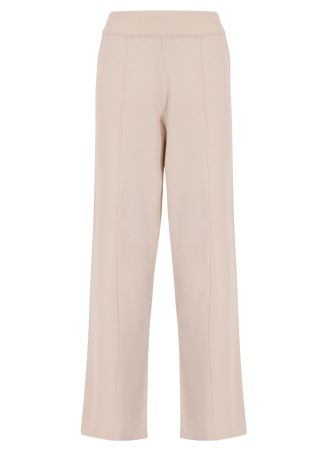 Burgundy wide-leg wool-blend track pants