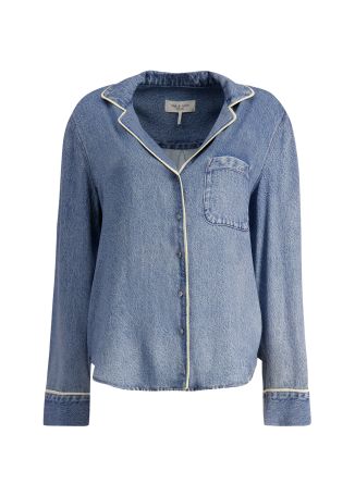 Miramar blue rayon shirt