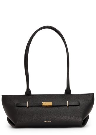The New York black leather shoulder bag