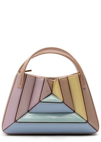 Mini Sera colour-blocked leather tote