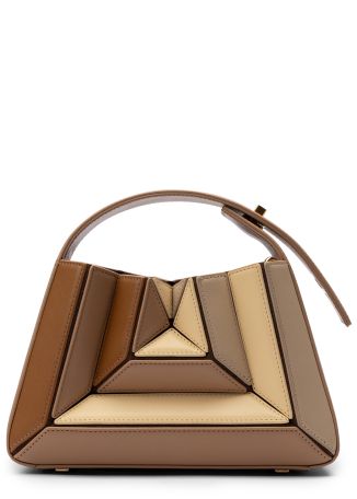 Sera Mia panelled leather top handle bag