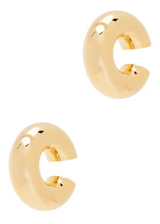 Varsity 14kt gold-plated ear cuff
