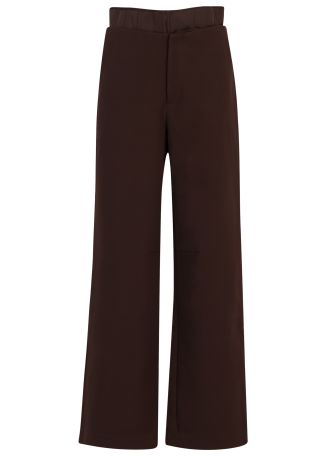 Brown wide-leg trousers