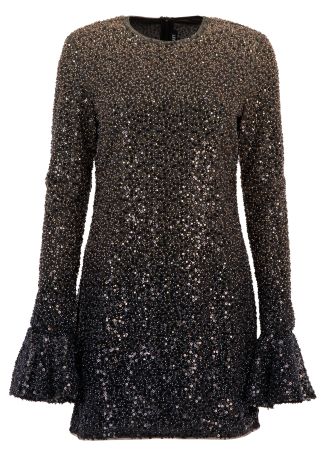 Sequin-embellished mini dress
