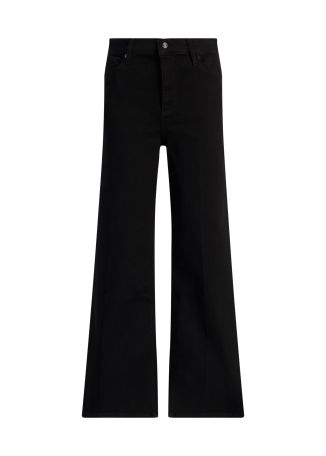 Le slim black wide-leg jeans