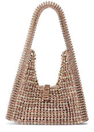 Lia crystal-embellished shoulder bag