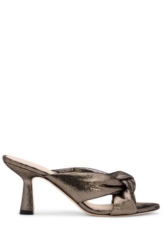 Soplaya Slide 75 metallic leather sandals