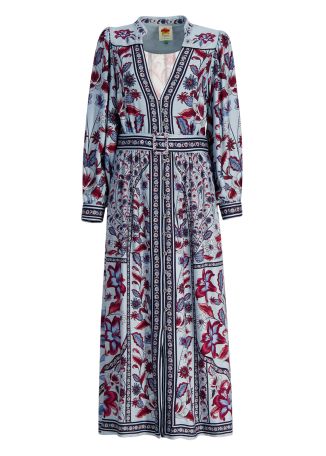 Marcelle floral-print rayon maxi dress