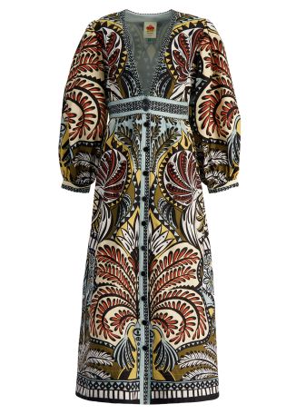 Balamana printed cotton maxi dress