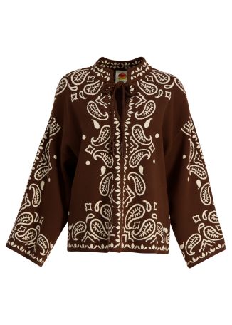 Bohemian Paisley knitted top