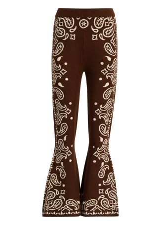 Bohemian Paisley knitted trousers
