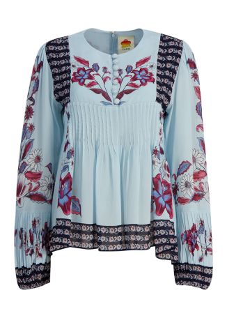 Marcelle floral-print blouse