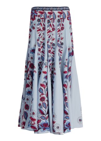 Marcelle pleated maxi skirt