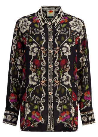 Rococo Flowers printed shirt
